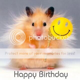 Happy Birthday Hamster Huey! Hartelijk gefeliciteerd met je verjaardag ...