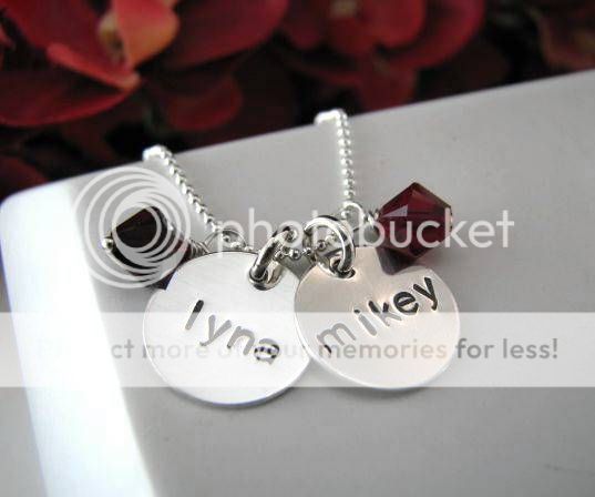 Sterling Silver Stamped Personalized 3 Charms Baby Kids Name Mom