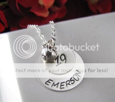 Your Sports Team Personalized Sterling Silver Stamped Necklace
