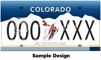 Ski License Plate - Colorado - Newschoolers.com